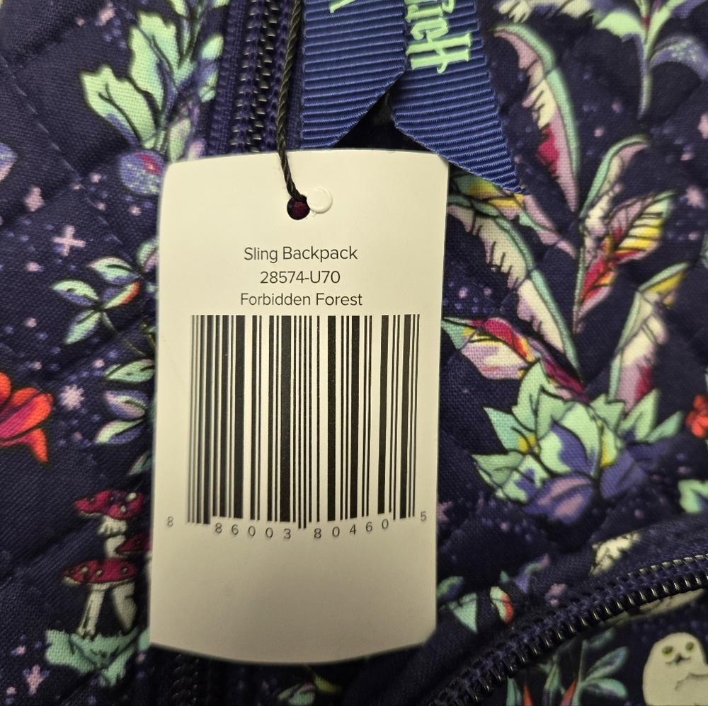 Vera Bradley Harry Potter Forbidden Forest Sling Backpack - Picture 7 of 8